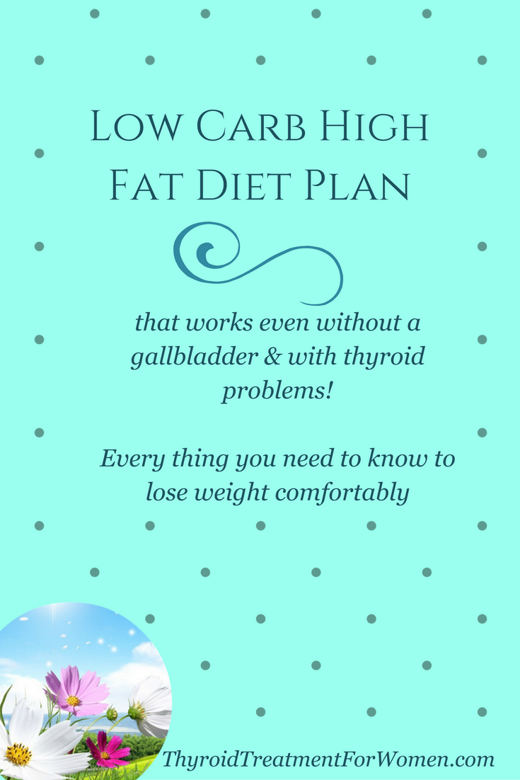 low carb high fat diet plan for those without a gallbladder & who suffer with thyroid issues that actually works